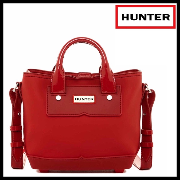 HUNTER ORIGINAL RED RUBBER MINI TOTE BAG - Picture 8 of 8