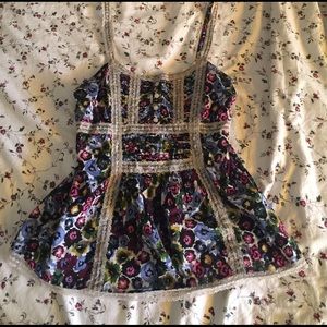 Floral anthropologie tank top