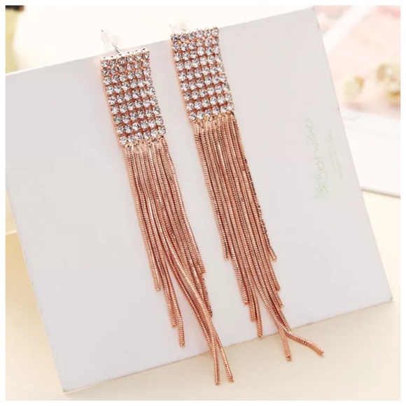 Swarovski Crystals Cami Waterfall Earrings - Picture 3 of 4