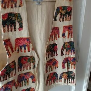 Patchwork elephant vest