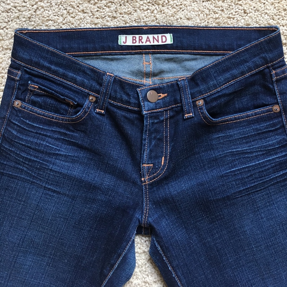J Brand Cigarette Leg Dark Blue Jeans