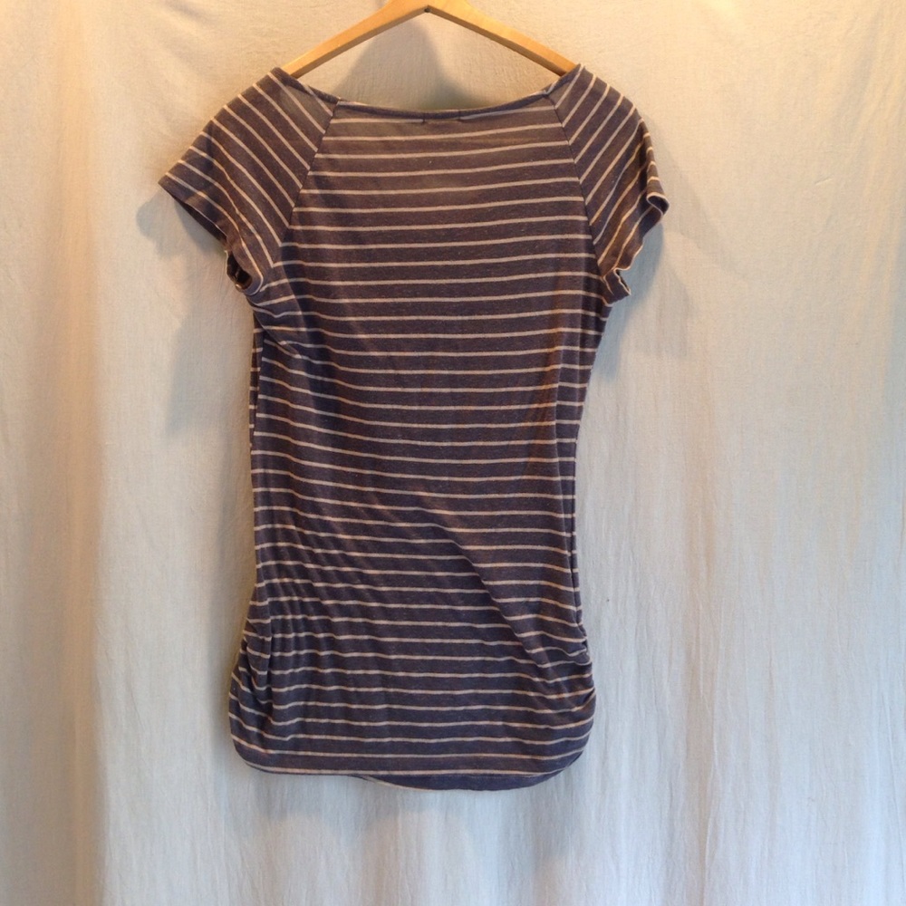 Striped boat neck T shirt - Picture 4 of 4