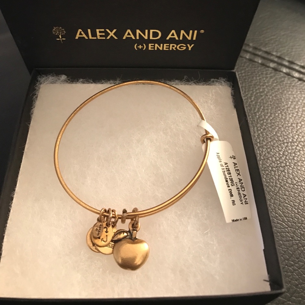 Alex and Ani Gold-Toned Apple of Abundance Bangle