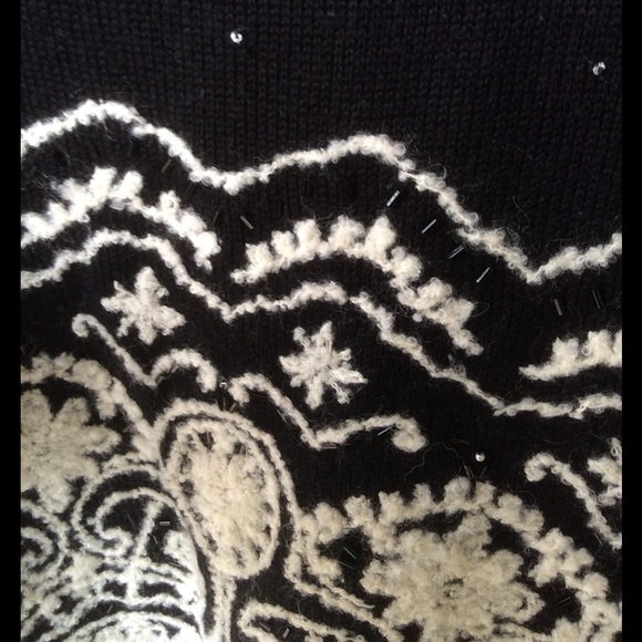 Susan Bristol lace design sweater Size L - Picture 4 of 7