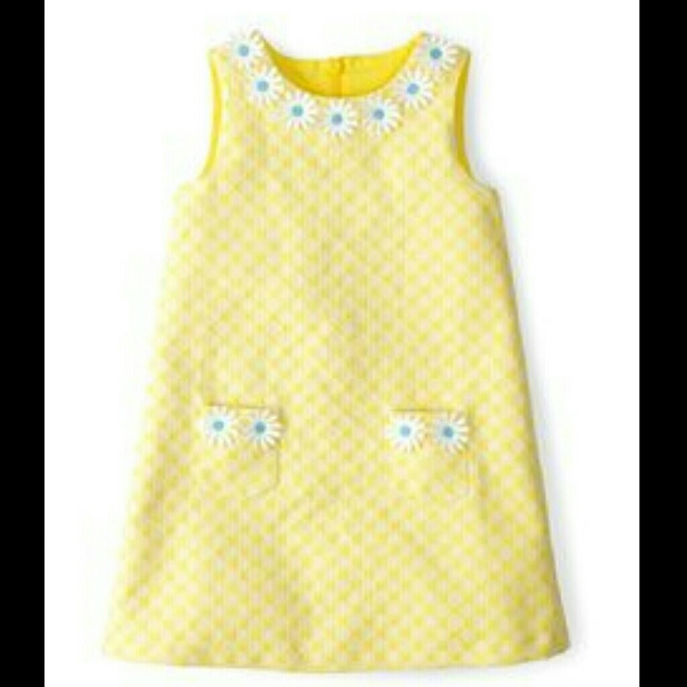 Mini Boden Jacquard Daisy Dress Size 4-5
