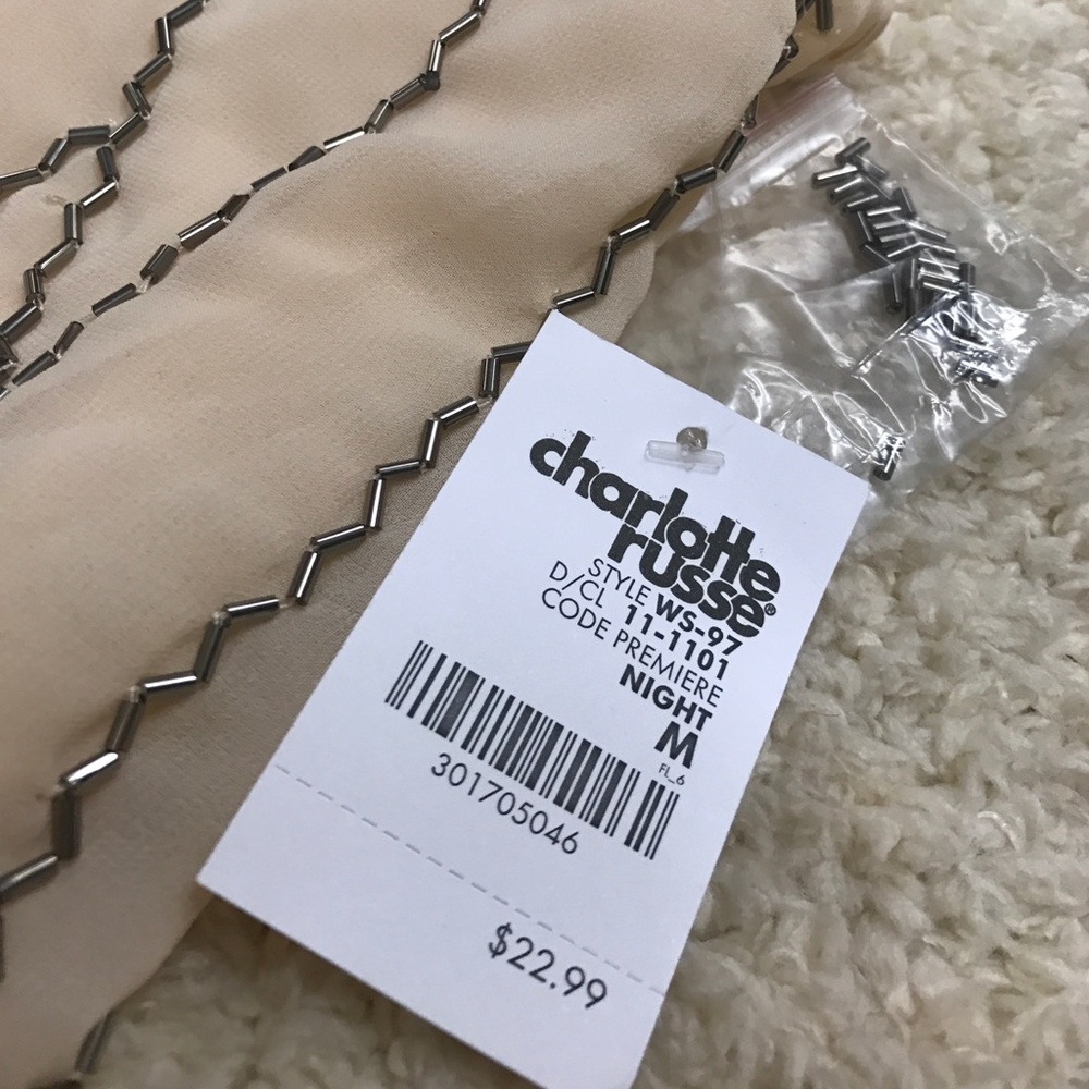 Blush sheer chiffon tank - Picture 3 of 3