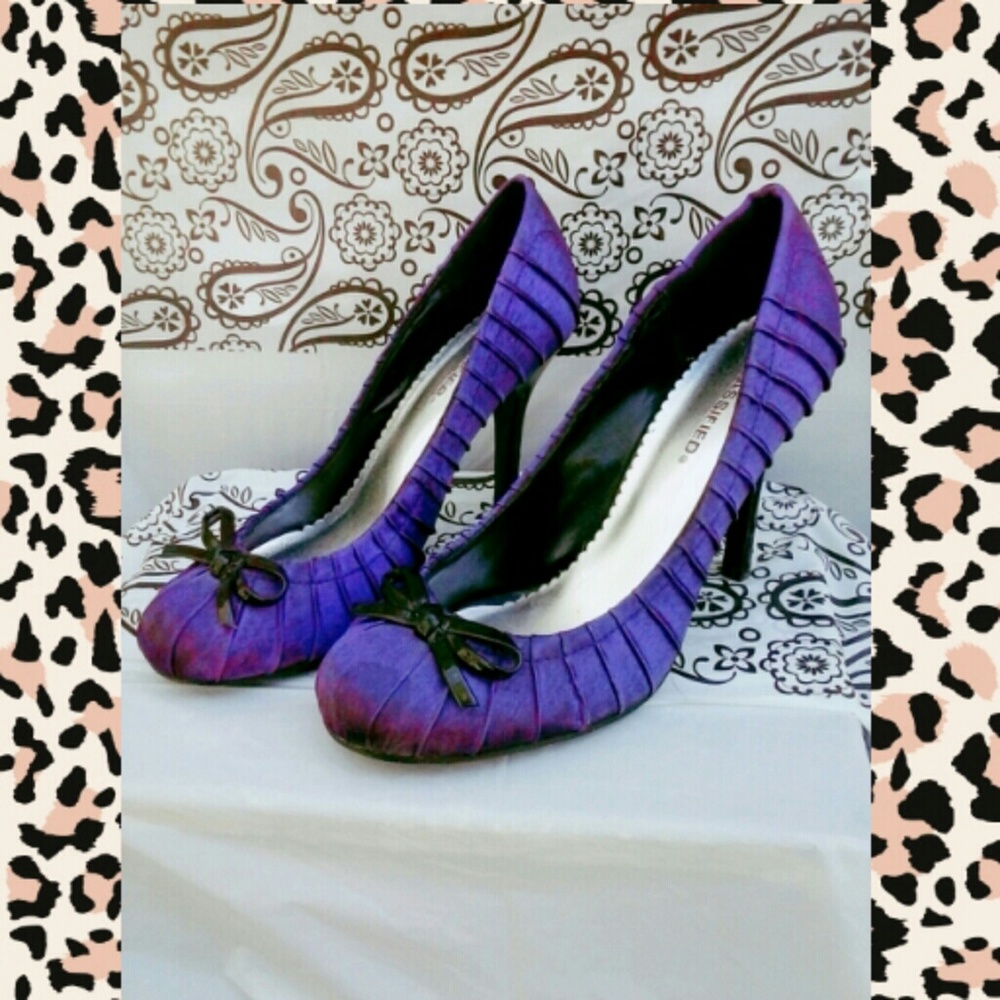 Metallic Purple Heels