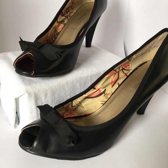 Lane Bryant Shoes - Black Peep-toe Heels - Size 11W