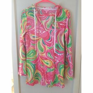 Lilly Pulitzer Megan Hoodie Tunic in All Nighter