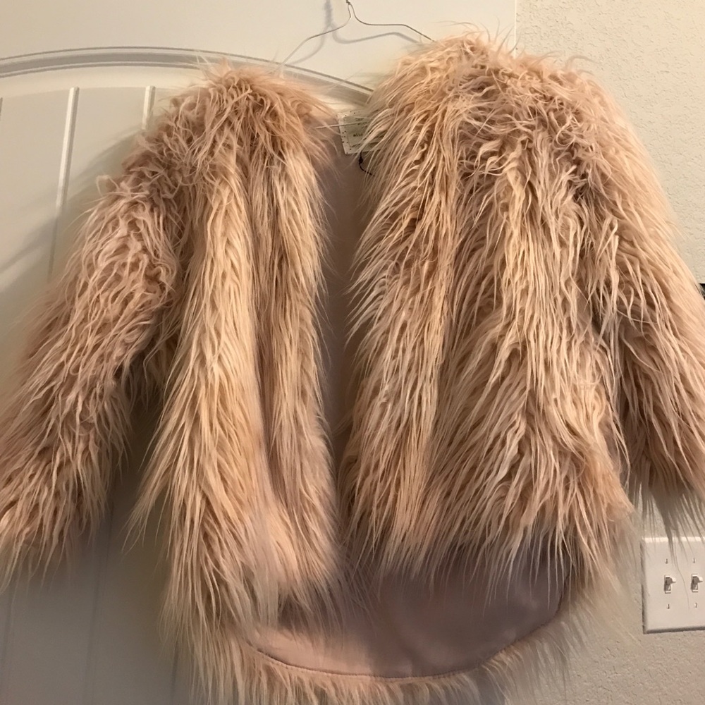 Faux fur jacket