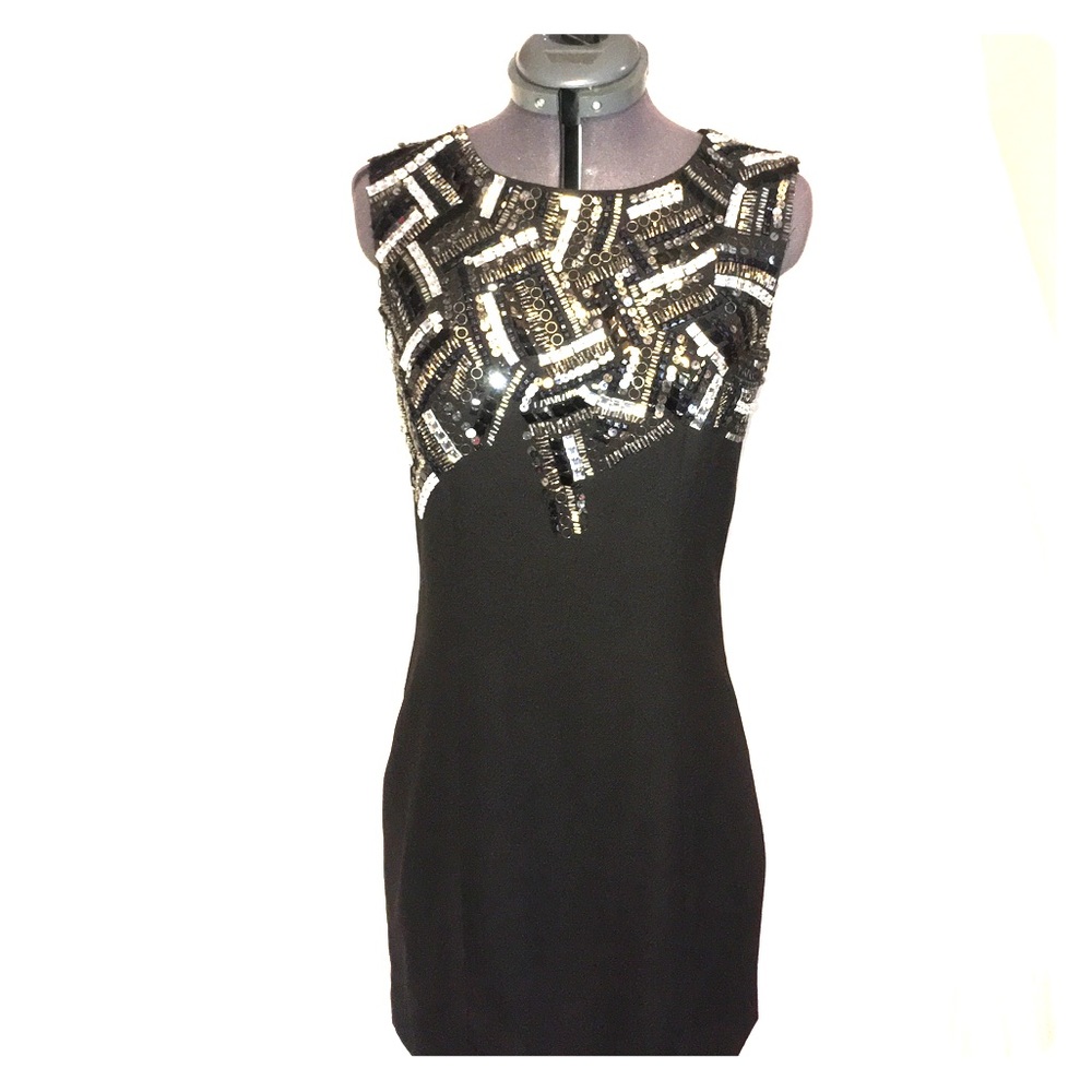 Jewel top Little Black Dress