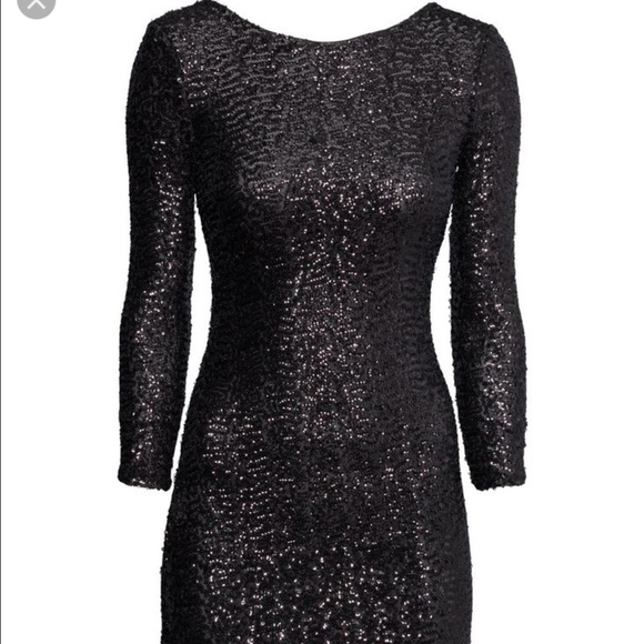 H&M Dresses & Skirts - H&M black sequin cocktail dress, NWT