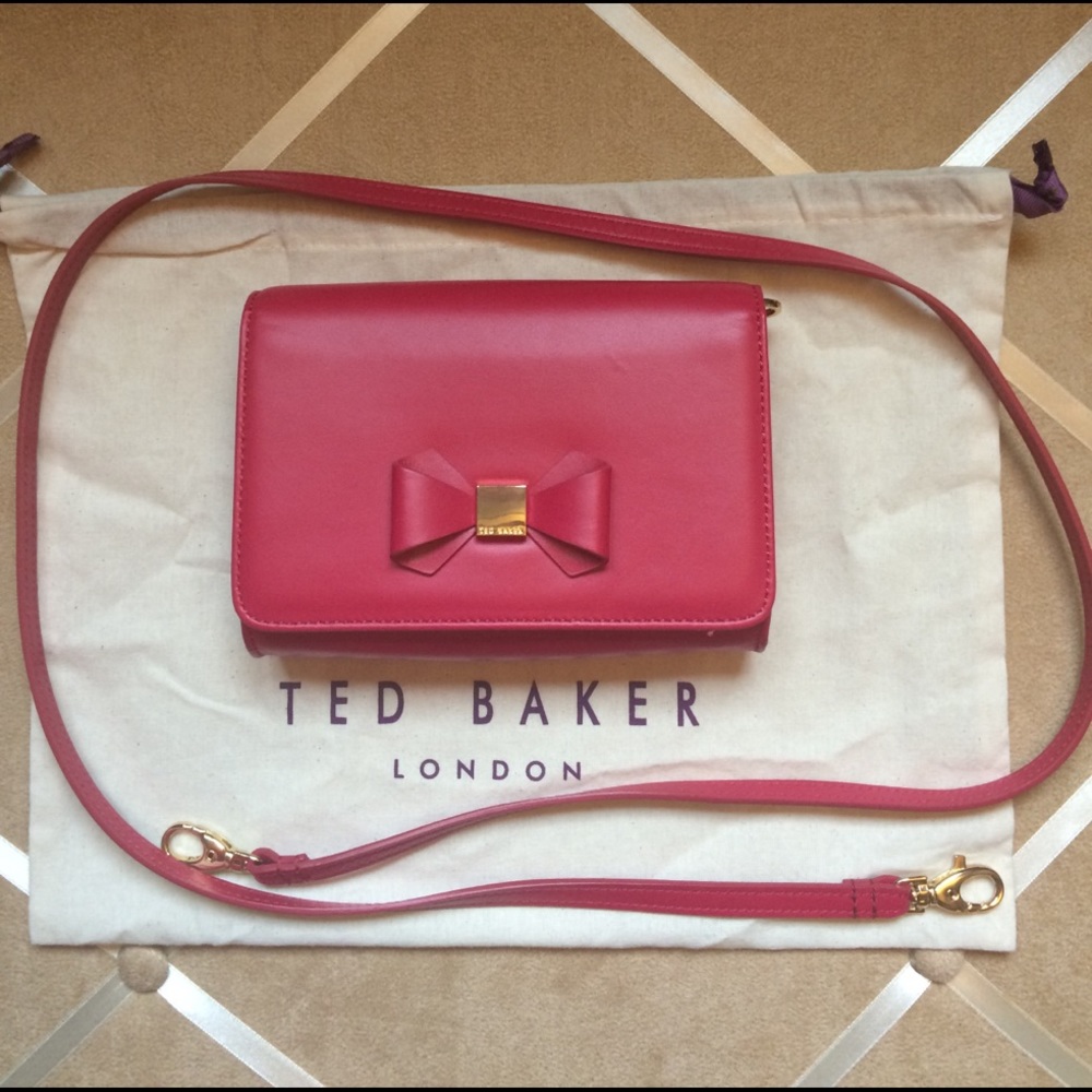 Ted Baker Bow Cross-body Bag in Magenta