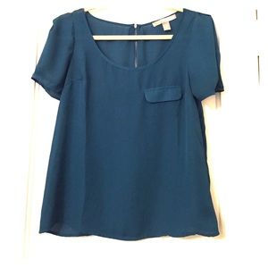 Teal blouse