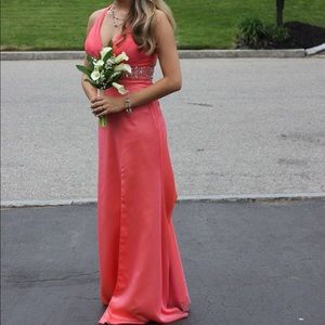 Coral Prom dress