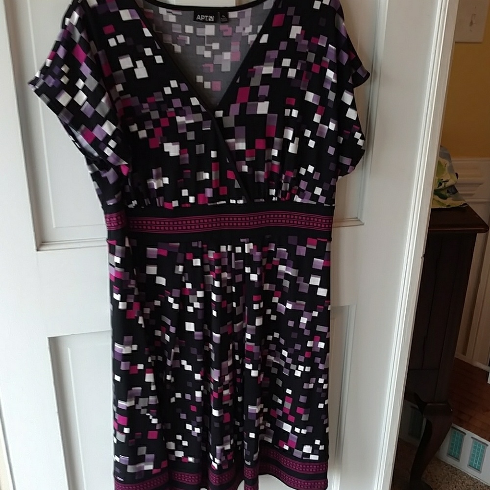 Black and purple dress