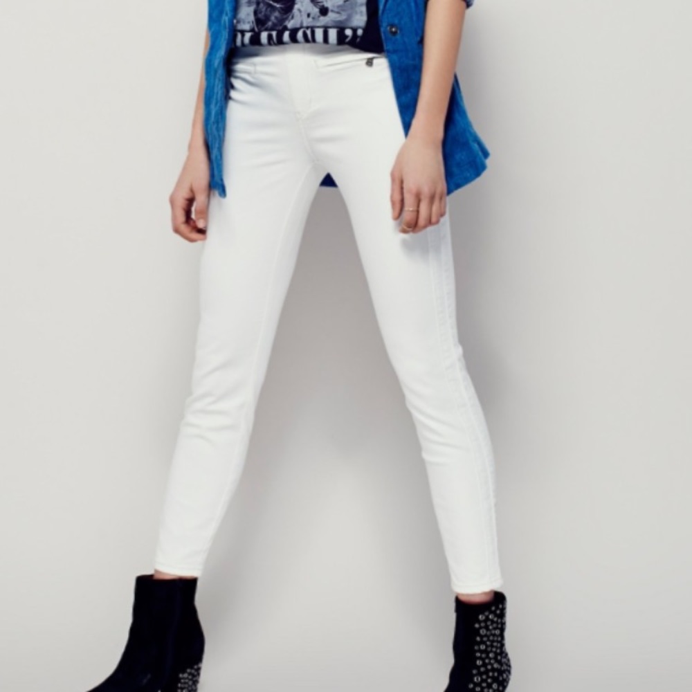 Free people Tux jean leggings ivory 
Size 26