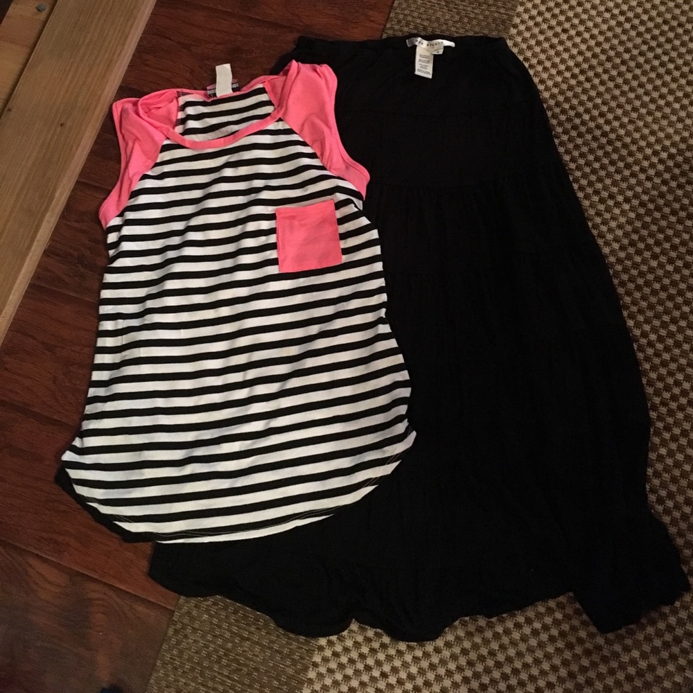 Maxi skirt and top
