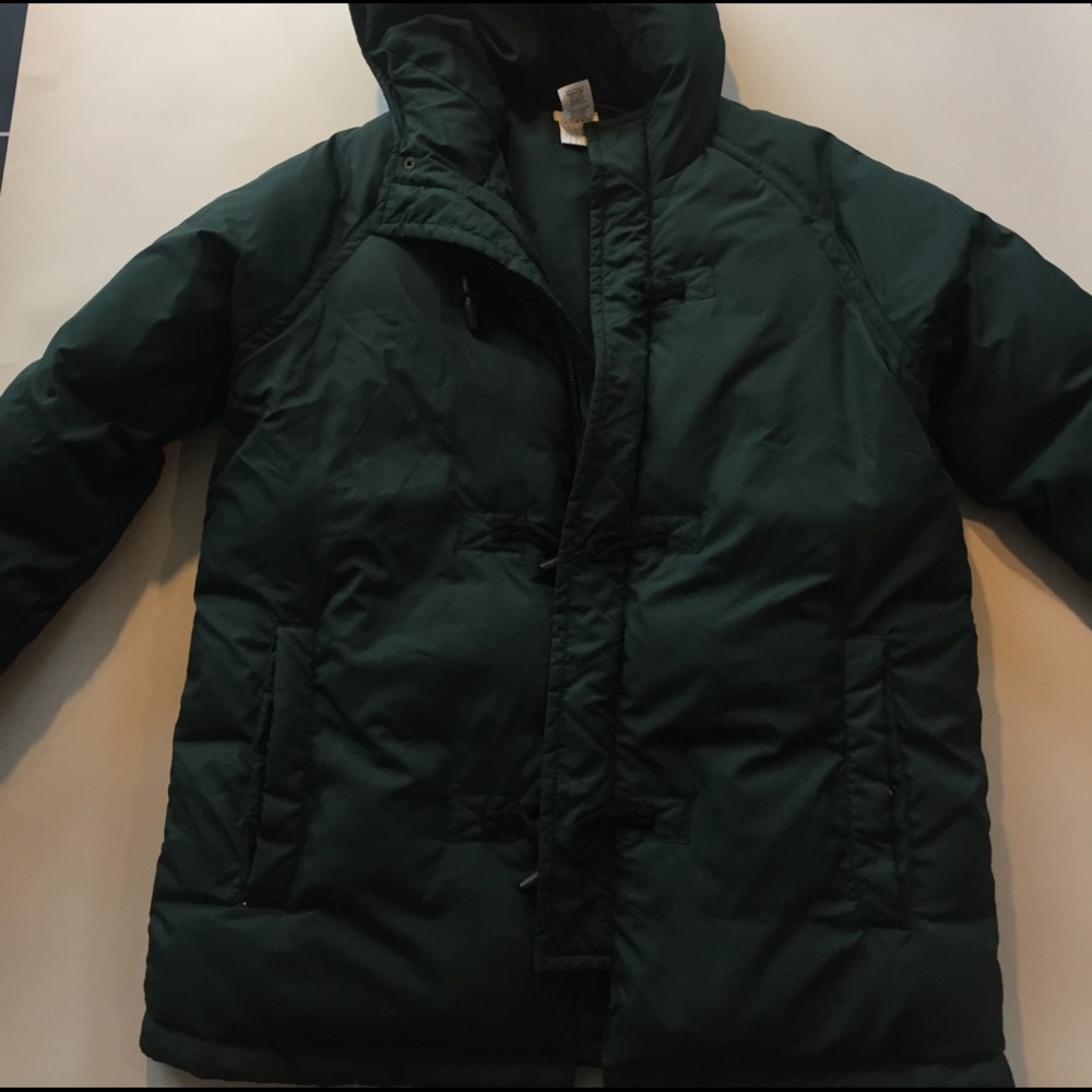 Hunter green puffy coat