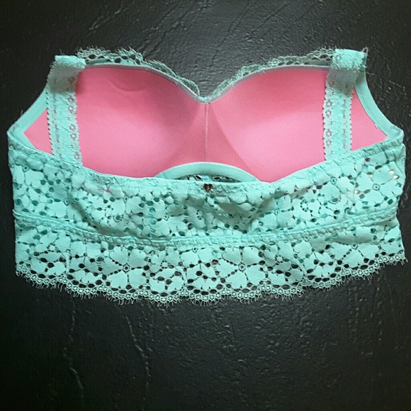 LARGE Victoria's Secret PINK Push-Up Lace Bralette - Picture 2 of 4