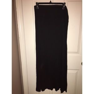 Black maxi skirt