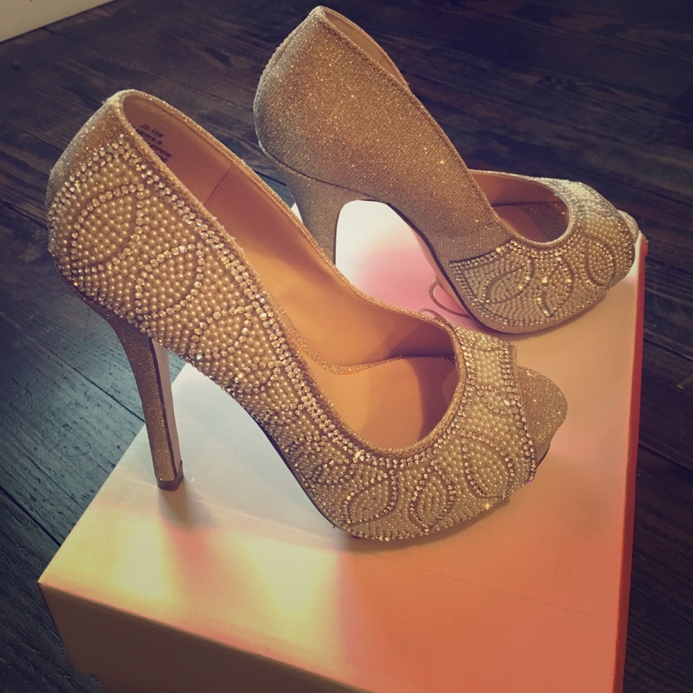 De Blossom Collection sparkle  heels