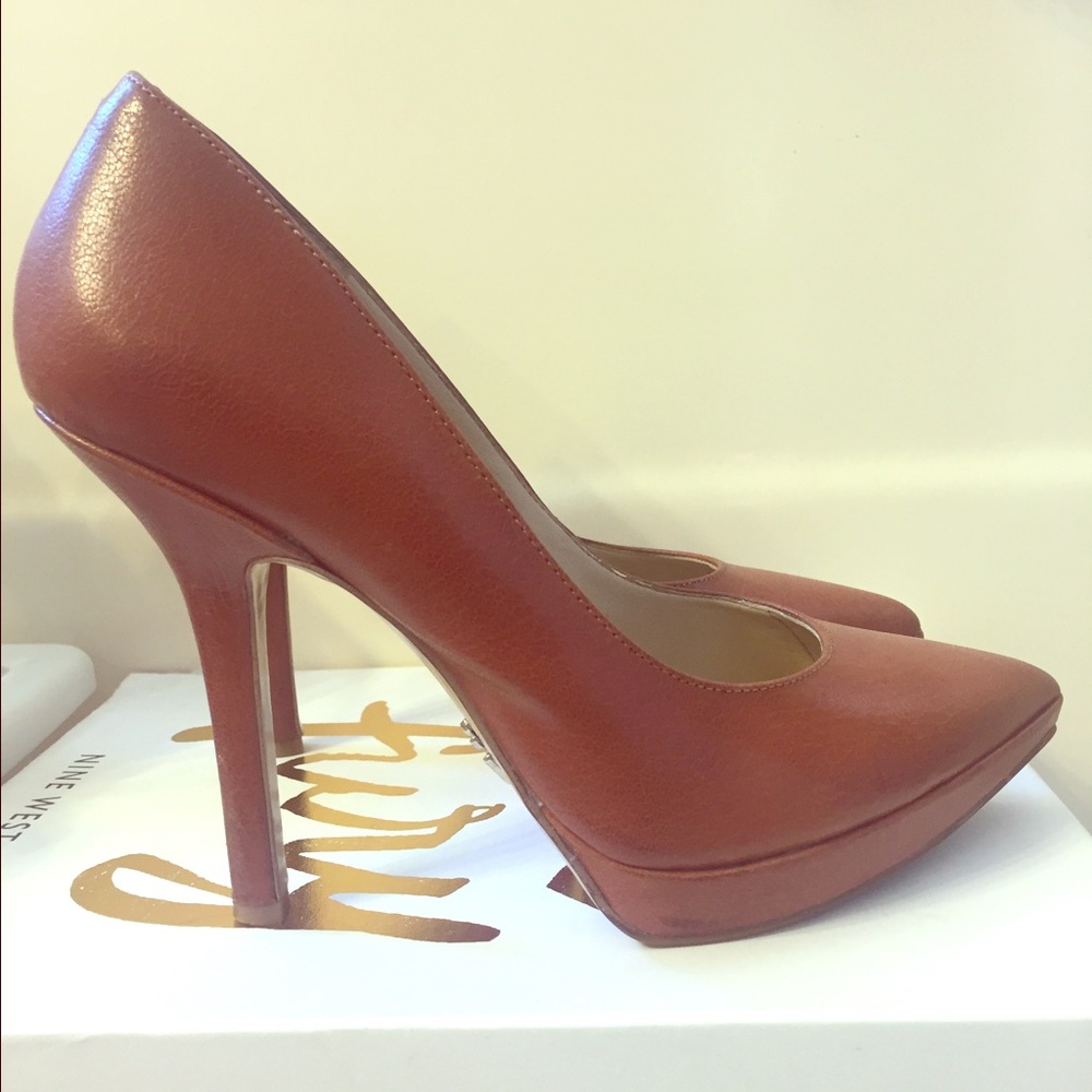 cognac pumps Reserved for @britash2017