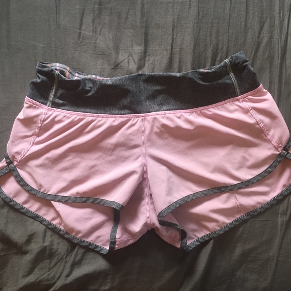 Lululemon pink speed shorts