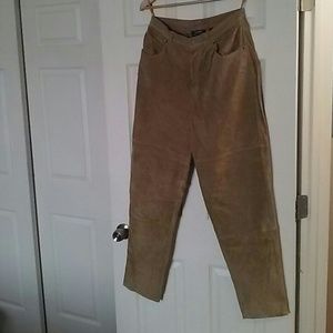Ralph Lauren lined suede pants
