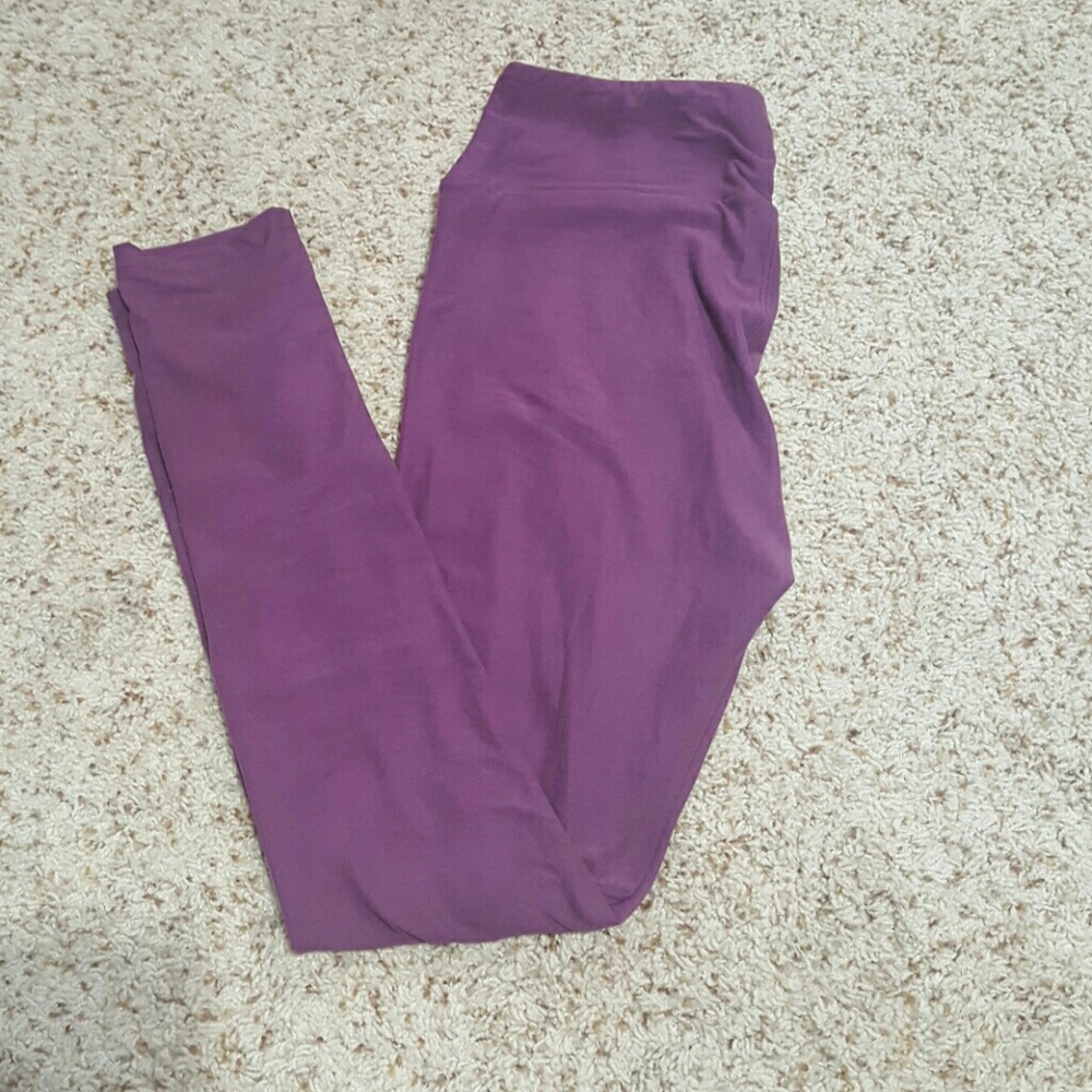LuLaRoe OS Purple Leggings