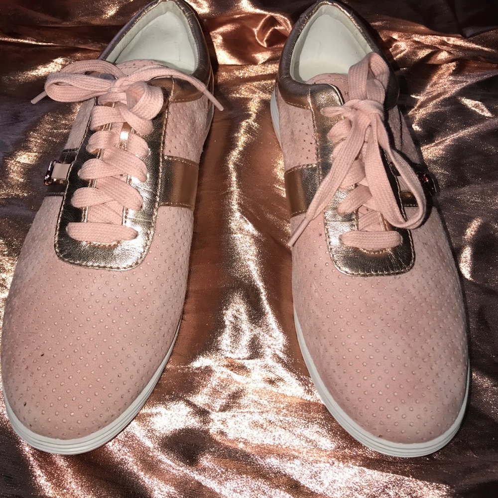 Rose gold Cole Haan sneakers new