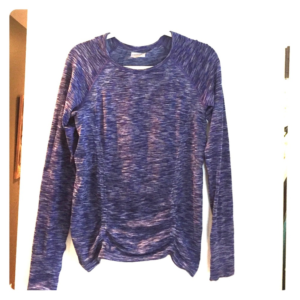 Athleta Dress Blue Spacedye Fastest Track Top