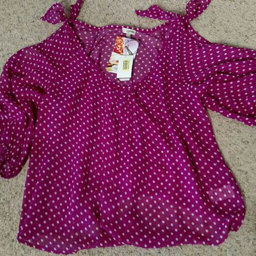 Cold shoulder blouse