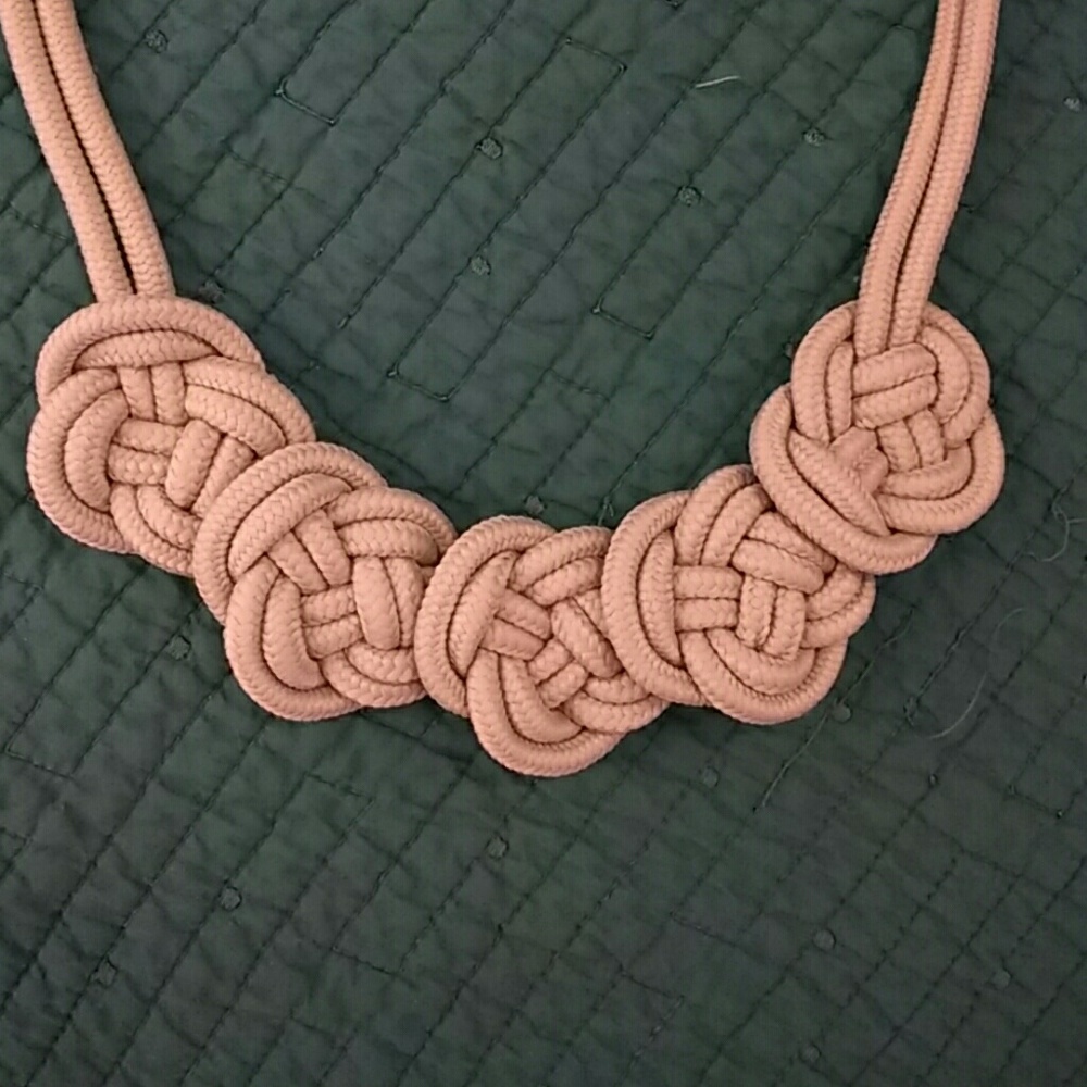 Grey Knot Necklace - Picture 2 of 3