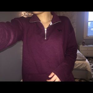 RESERVED (not for sale)- PINK half zip