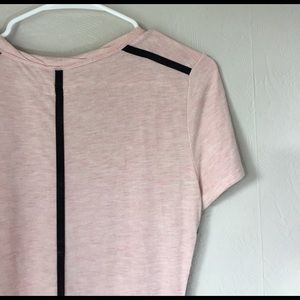 rag & bone light pink tee w/ black outlines