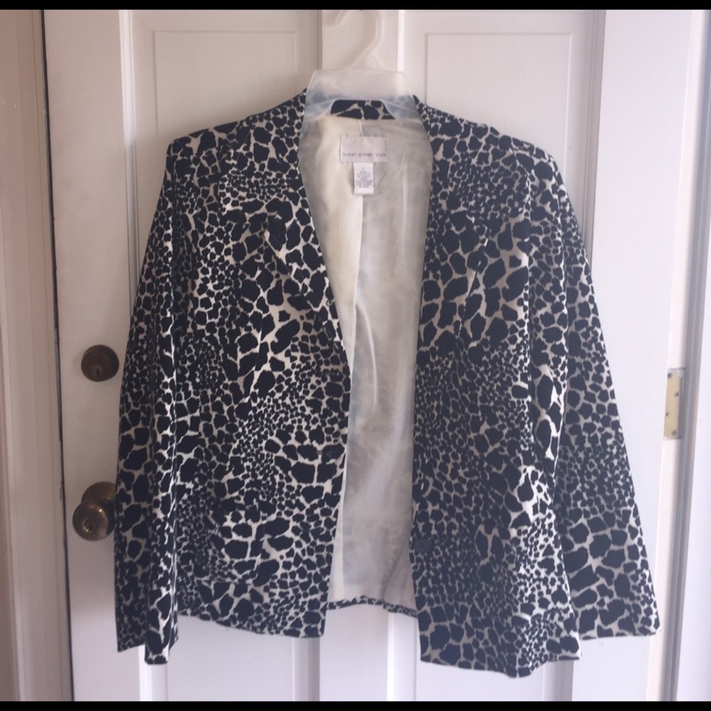 Leopard Print Blazer