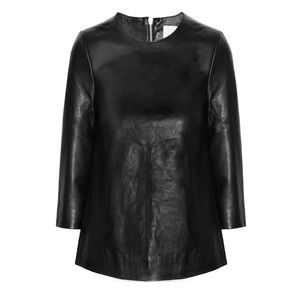 Iris & Ink leather shirt