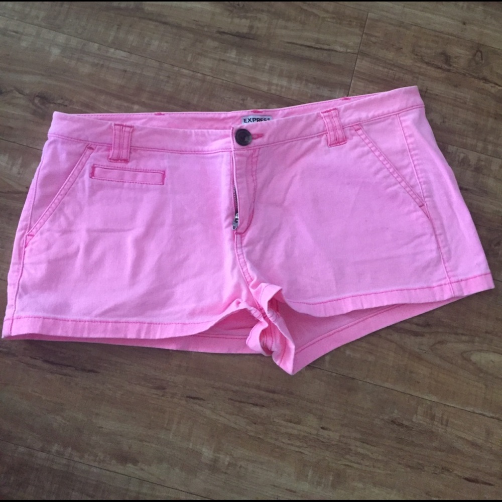 Pink neon shorts