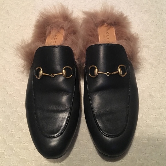 Gucci Shoes - Authentic Gucci fur loafer slide.