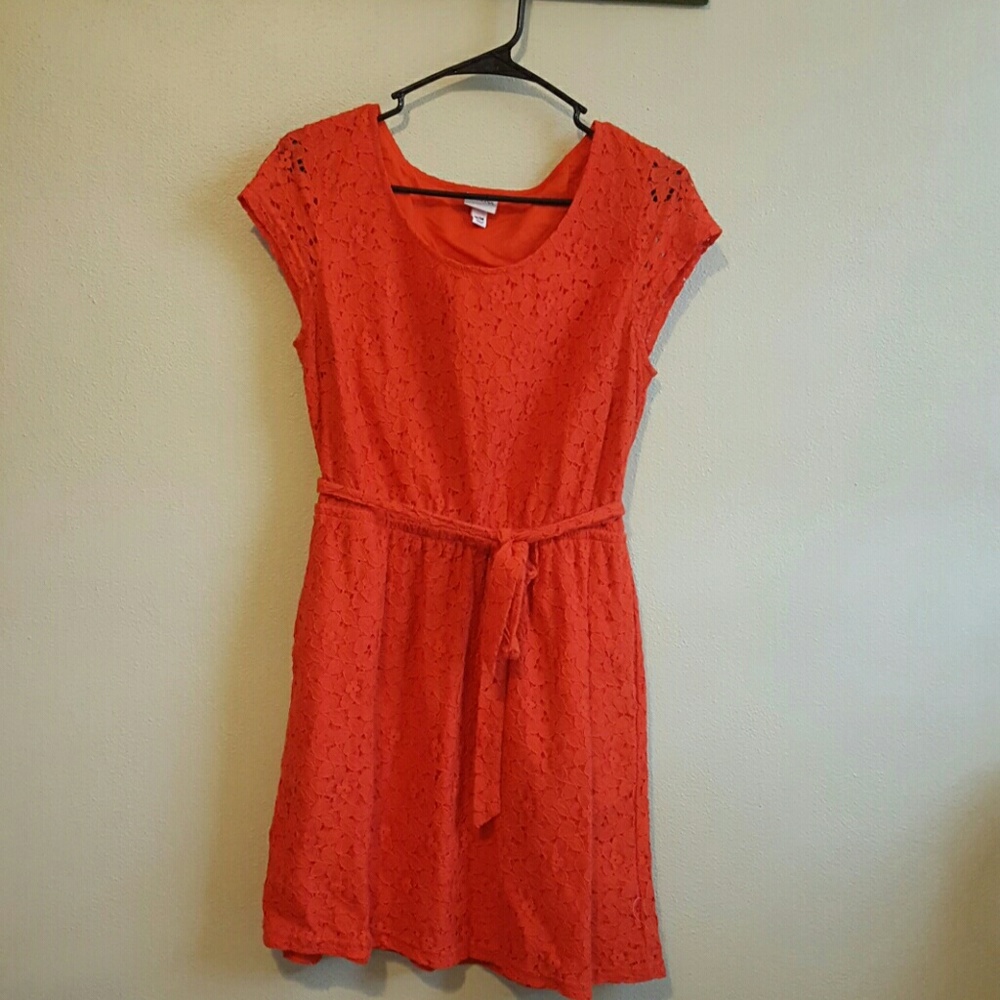 Cute orange summer dress