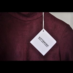 Kittenish Suede Dress