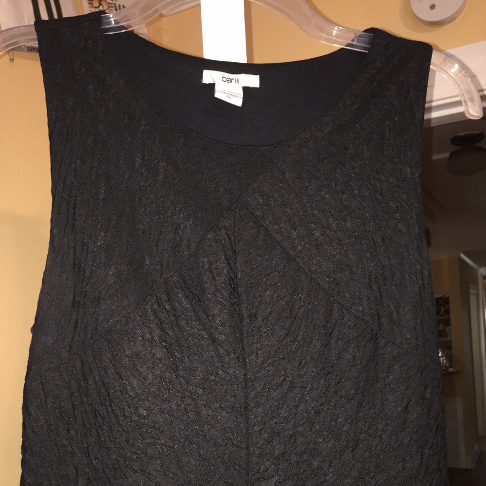 Black textured Bar III dress size M