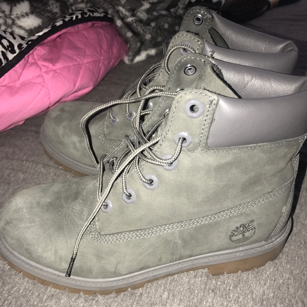 Women's Grey Timberlands