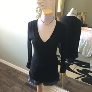 Express black longer length sweater S
