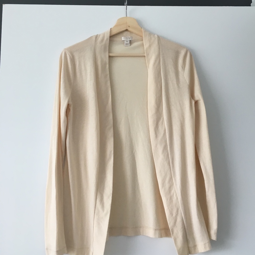 JCrew cream cardigan