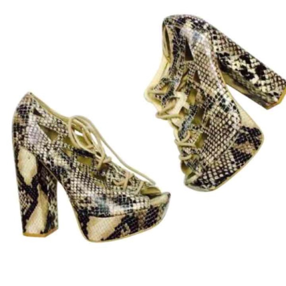 M.I.A. Reptile Print Heels