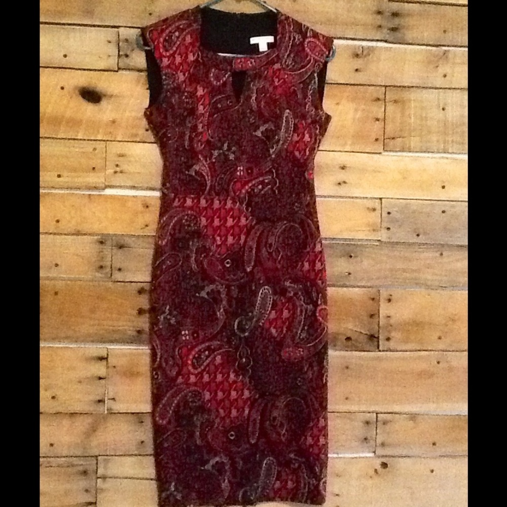 Red Paisley Dress