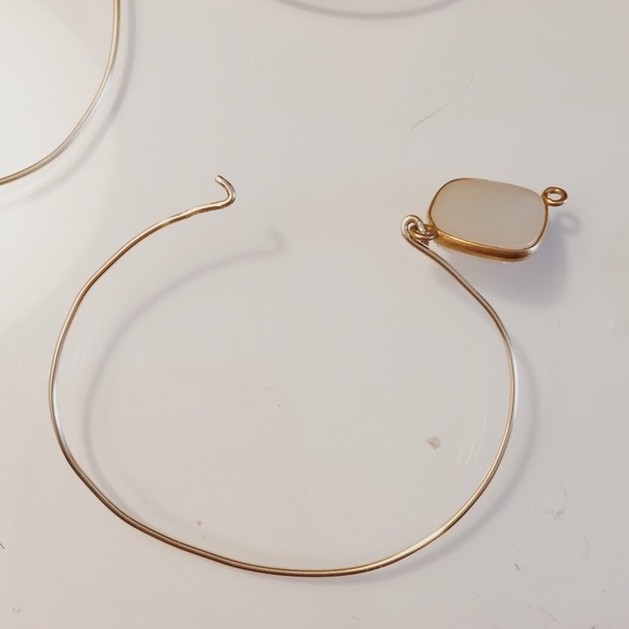 Purple druzy wire bracelet - Picture 5 of 5