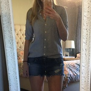 Striped button up shirt